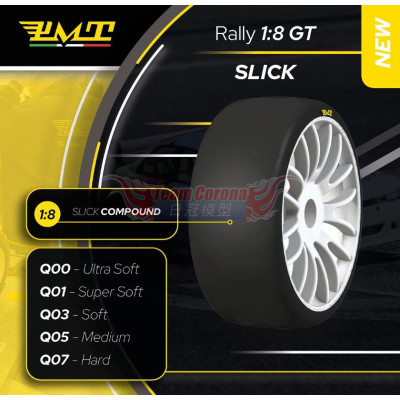 PMT SLICK Q01 Super Soft  1/8 GT Tyres / 1 pair